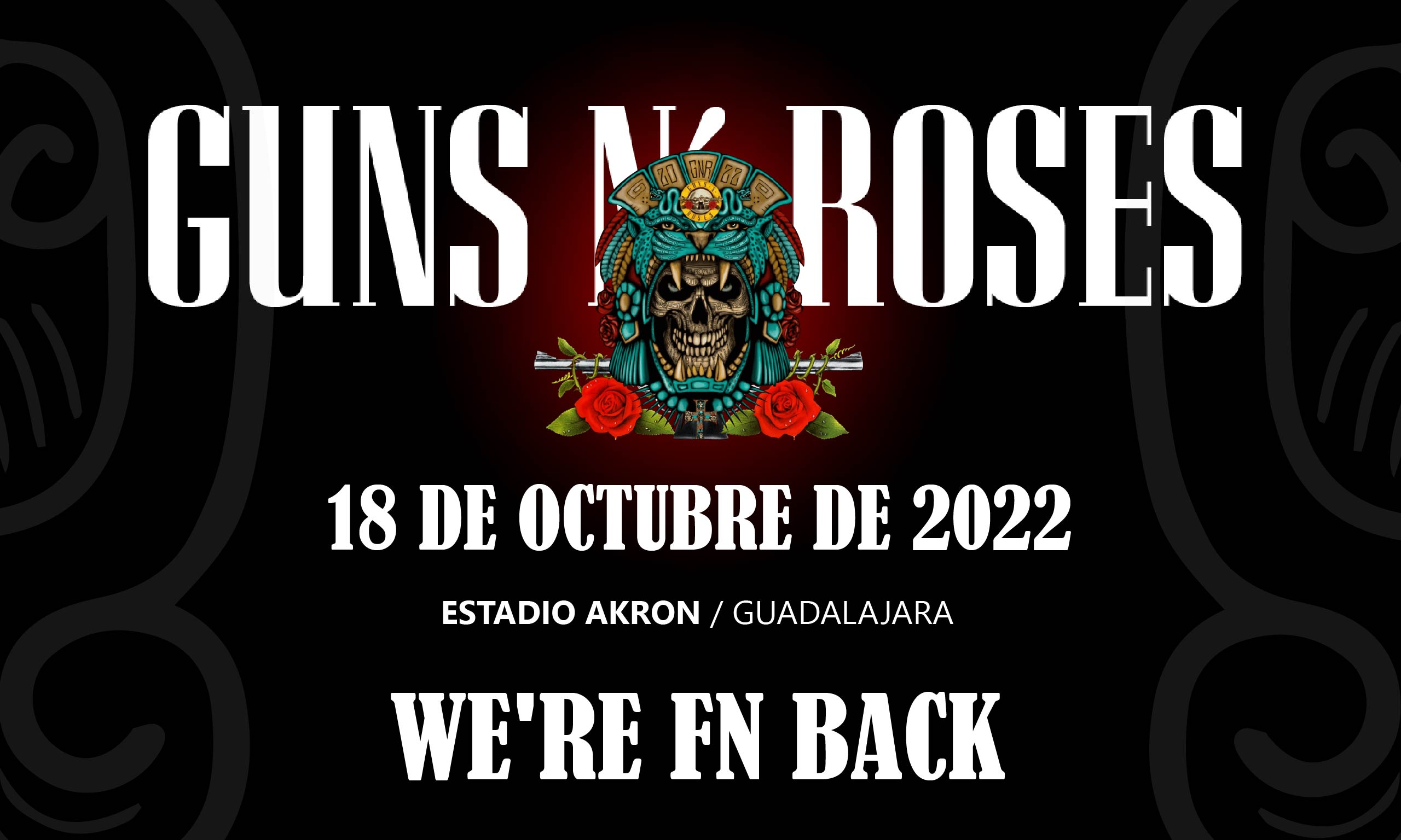 VIAJE CON BOLETO AL CONCIERTO DE GUNS N’ ROSES EN GDL / DESDE SAN LUIS