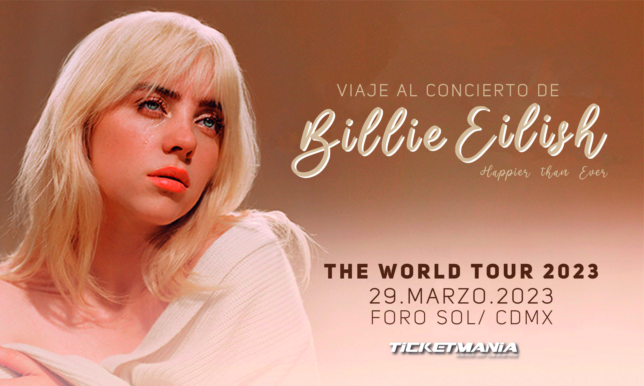 Viaje con boleto al concierto de Billie Eilish en CDMX / Desde San Luis