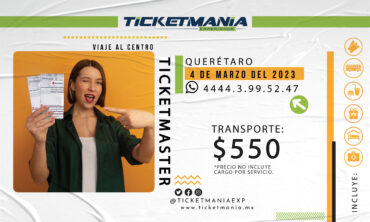 Viaje a centro Ticketmaster Querétaro / Desde San Luis Potosí