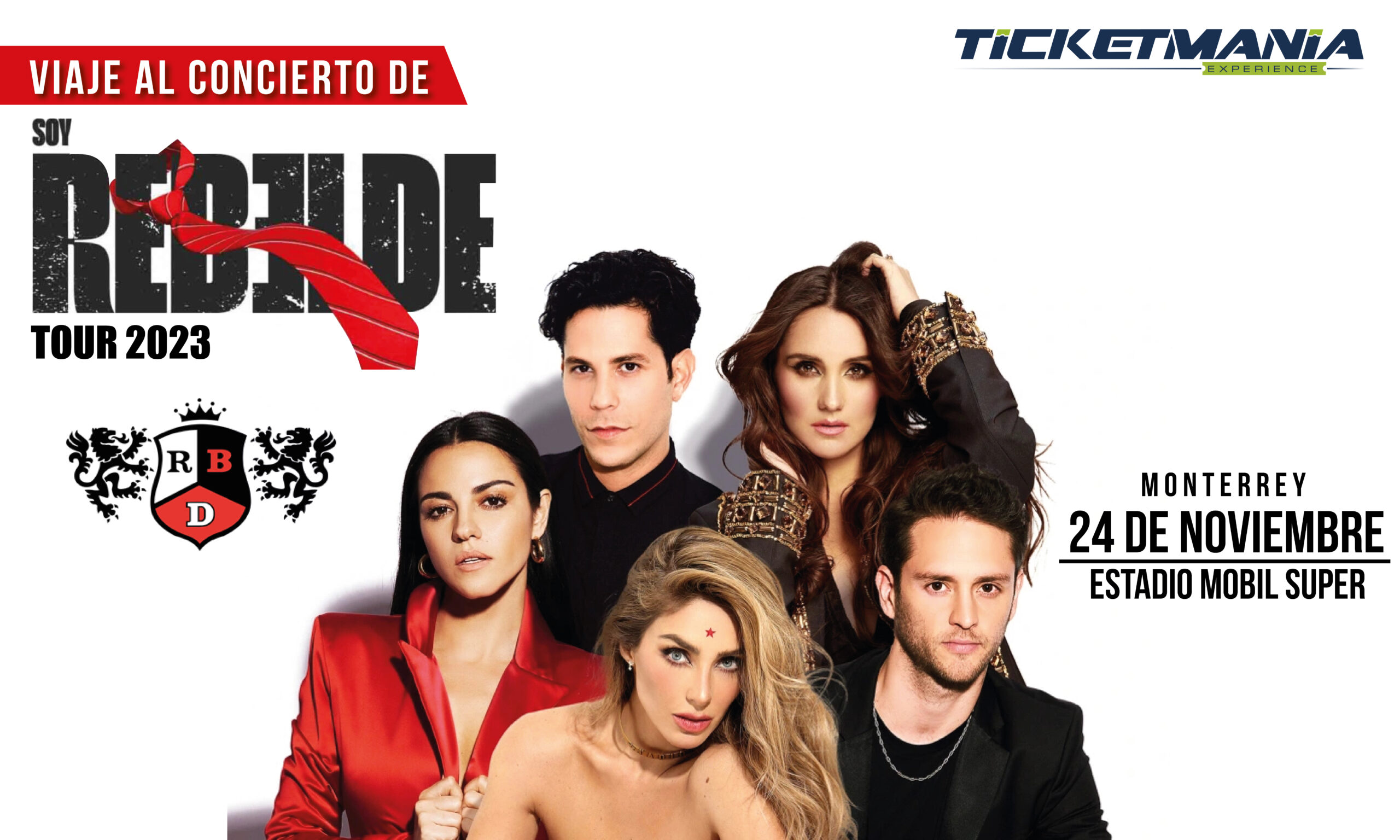 Viaje al concierto de RBD en MTY/Desde San Luis Potosí Ticketmania